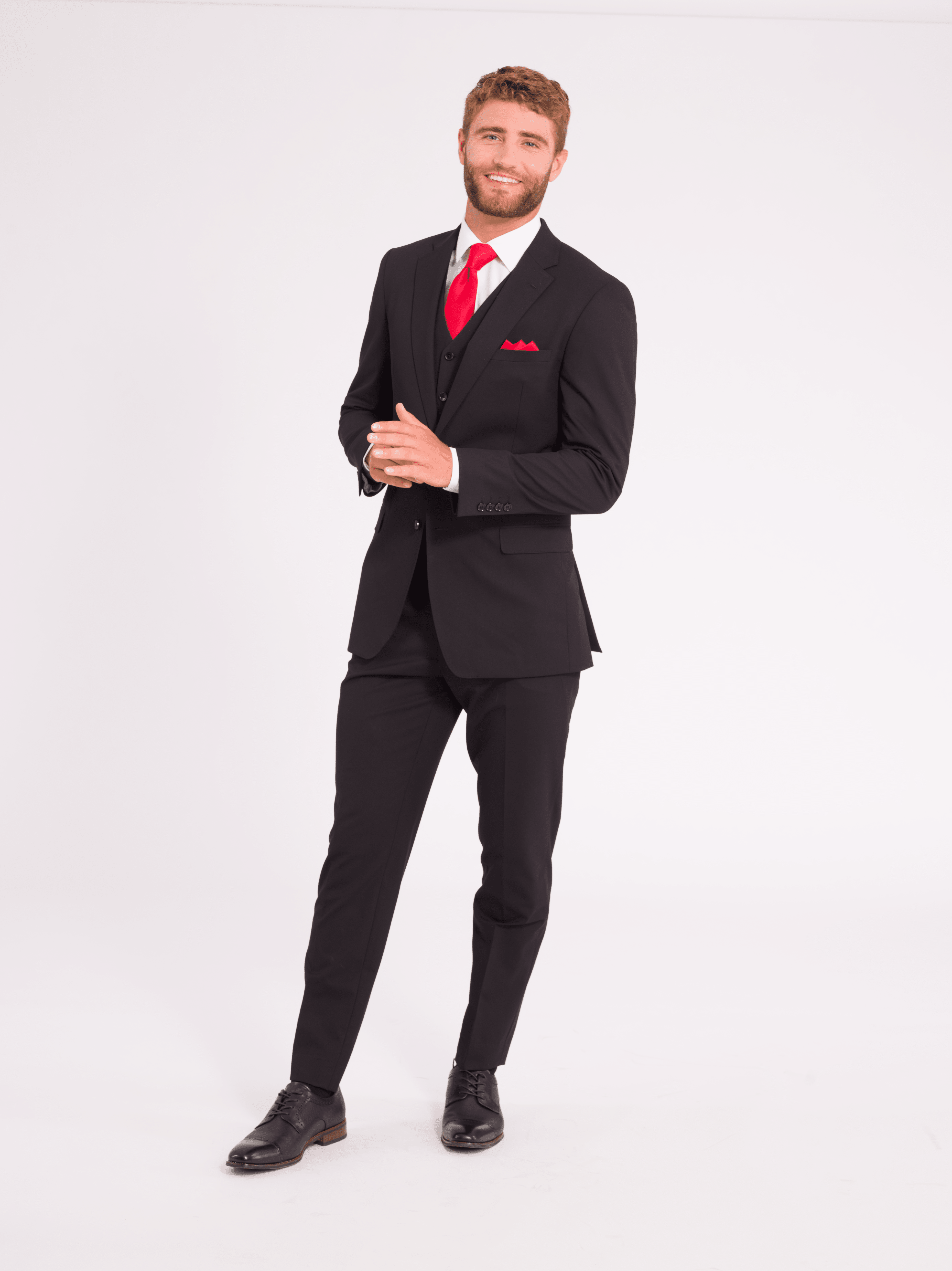 Black Men's Suit | Groomsmen Wedding Tuxedo's