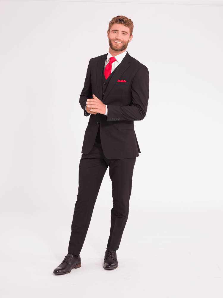 Black Men's Suit | Groomsmen Wedding Tuxedo's | 3 Piece Suits Black Men's Suit | Groomsmen Wedding Tuxedo's | 3 Piece Suits