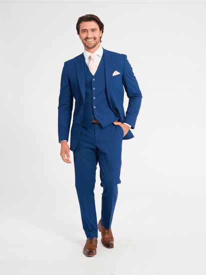 Blue Men's Suit | Groomsmen Wedding Tuxedo's | 3 Piece Suits Blue Men's Suit | Groomsmen Wedding Tuxedo's | 3 Piece Suits