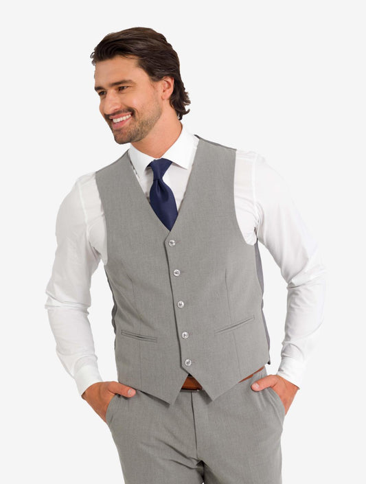 light grey vest
