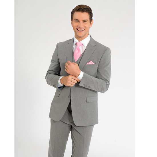 Light Grey Men's Suit | Groomsmen Wedding Tuxedo's | Vested Light Grey Men's Suit | Groomsmen Wedding Tuxedo's | Vested