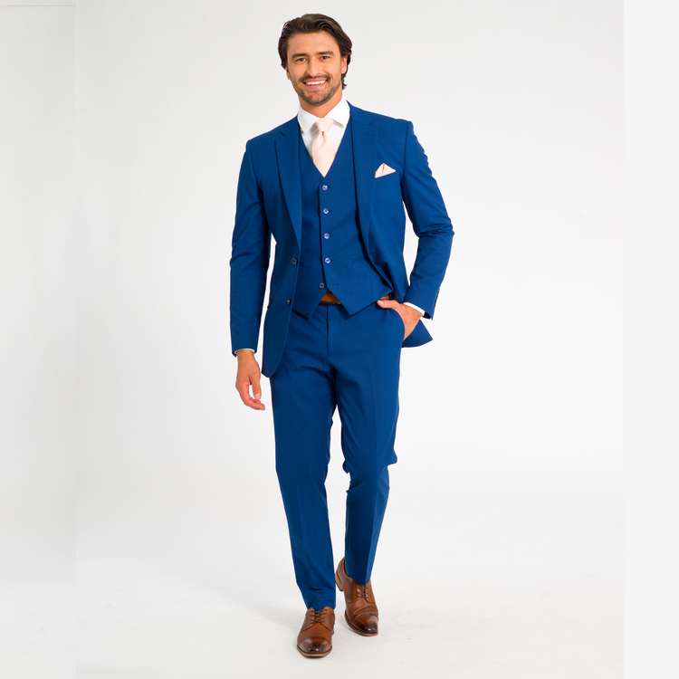 Blue Men's Suit | Groomsmen Wedding Tuxedo's | 3 Piece Suits Blue Men's Suit | Groomsmen Wedding Tuxedo's | 3 Piece Suits
