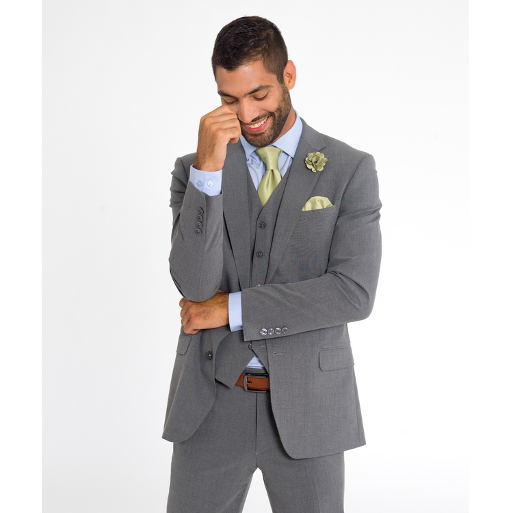 medium grey suit